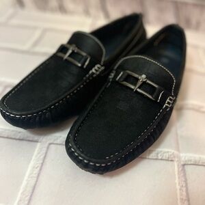 Men's Black Loafers Marco Vitale Collezione size 10.5